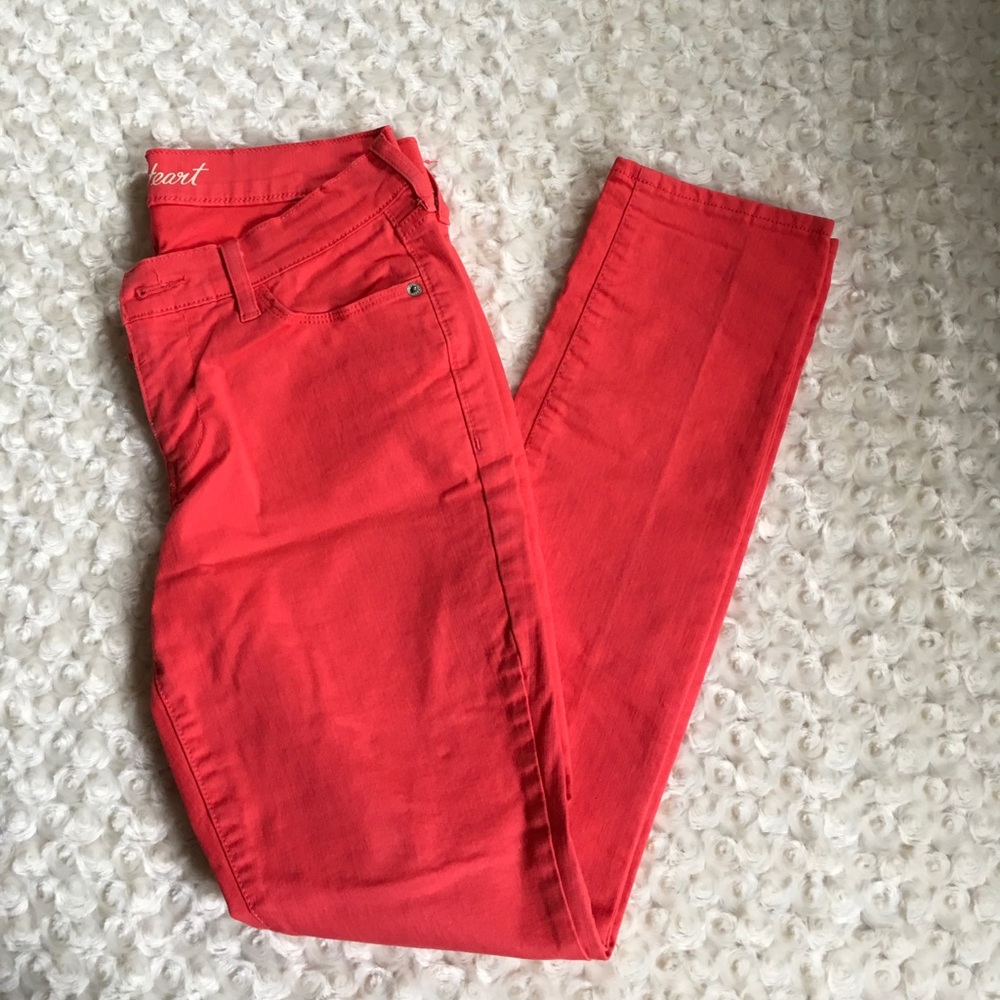🎉HP🎉 New Coral Pink Old Navy Sweetheart Jeans Size 4